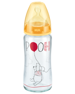 NUK Disney Winnie the Pooh 240ml Glass Bottle