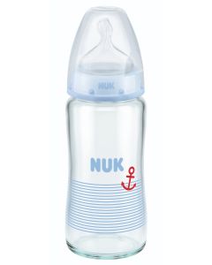 NUK Premium Choice 240ml Glass Baby Bottle 