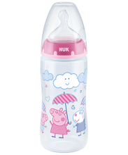 NUK Peppa Pig 300ml PP Bottle with Temperature Control